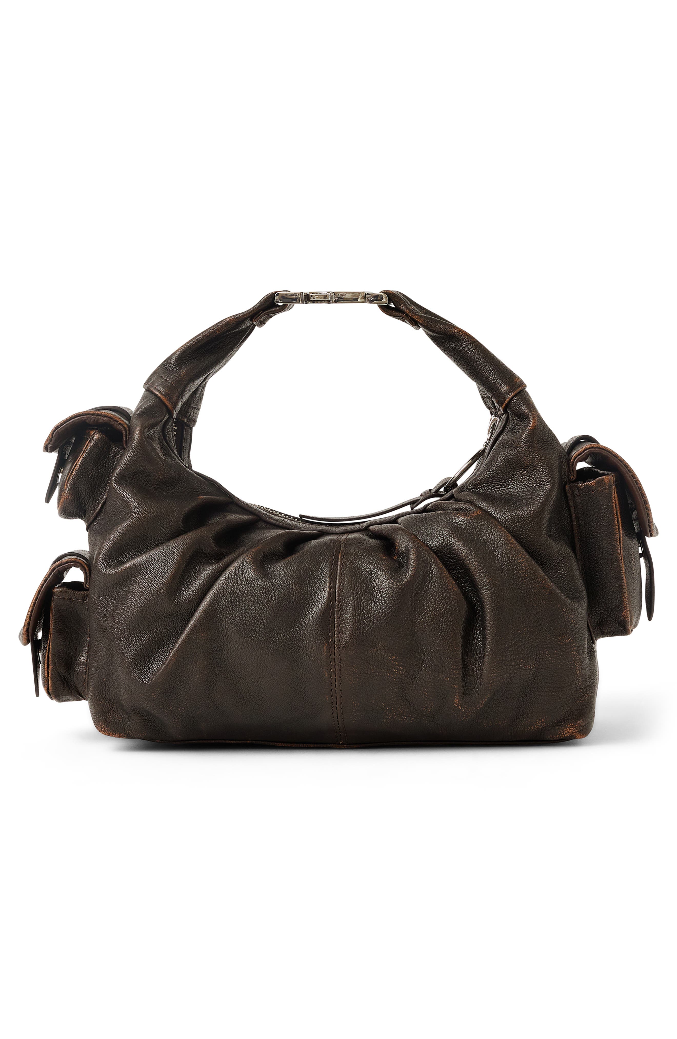 Rebel Convertible Leather Crossbody Bag, Alternate, color, FUDGE BRUSH OFF