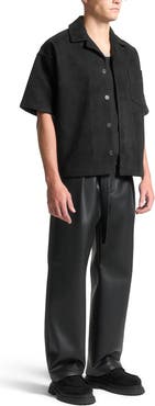 Manière De Voir Luc Boxy Suede Shirt