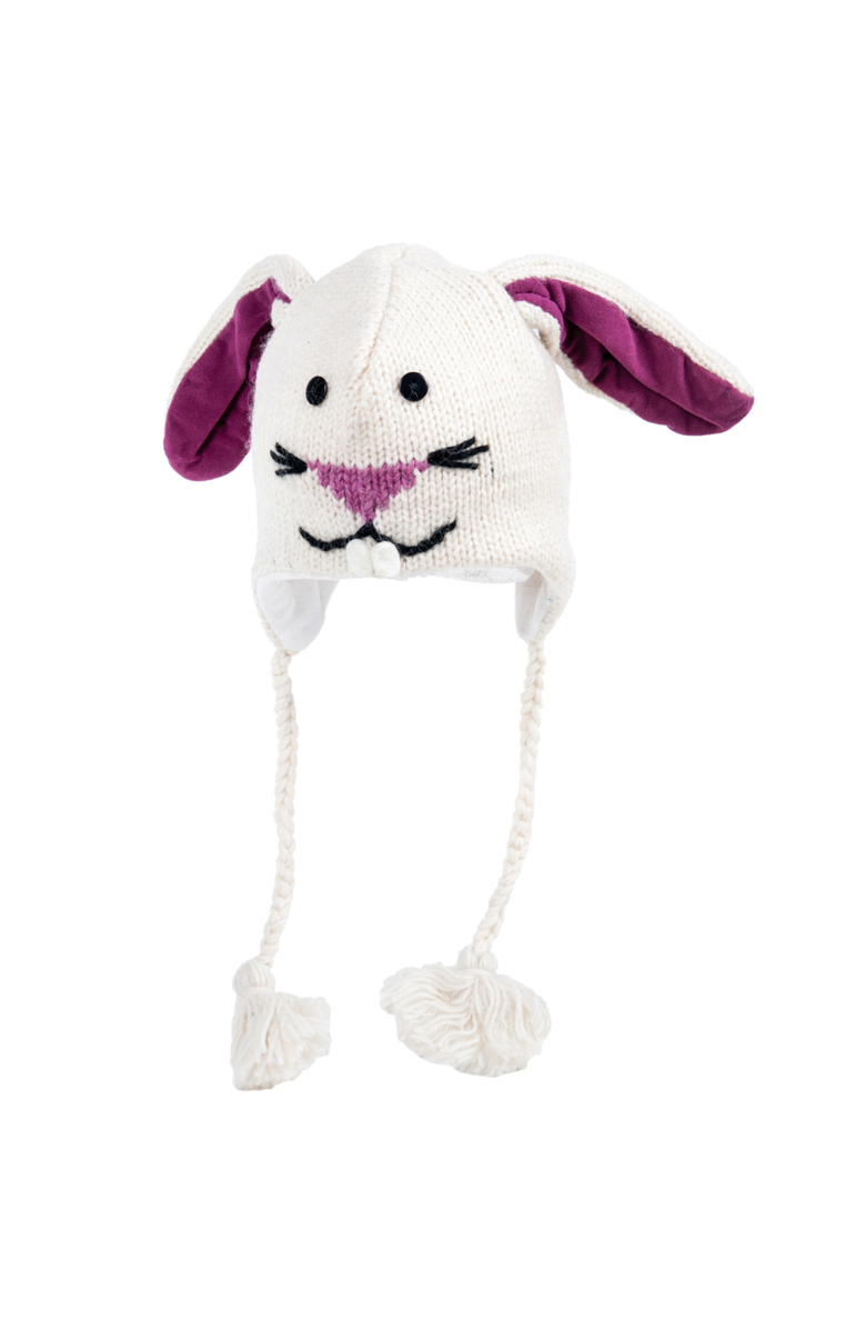 Nirvanna Designs Bunny Hat, Main, color, White