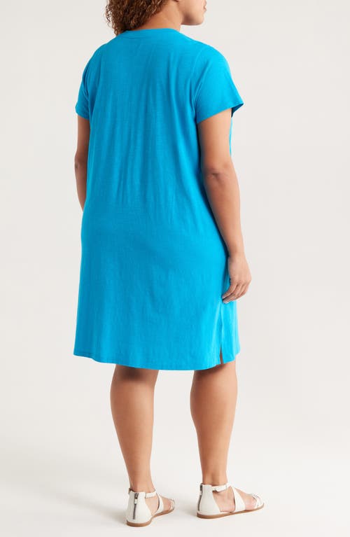 Eileen Fisher V-neck Organic Cotton T-shirt Dress