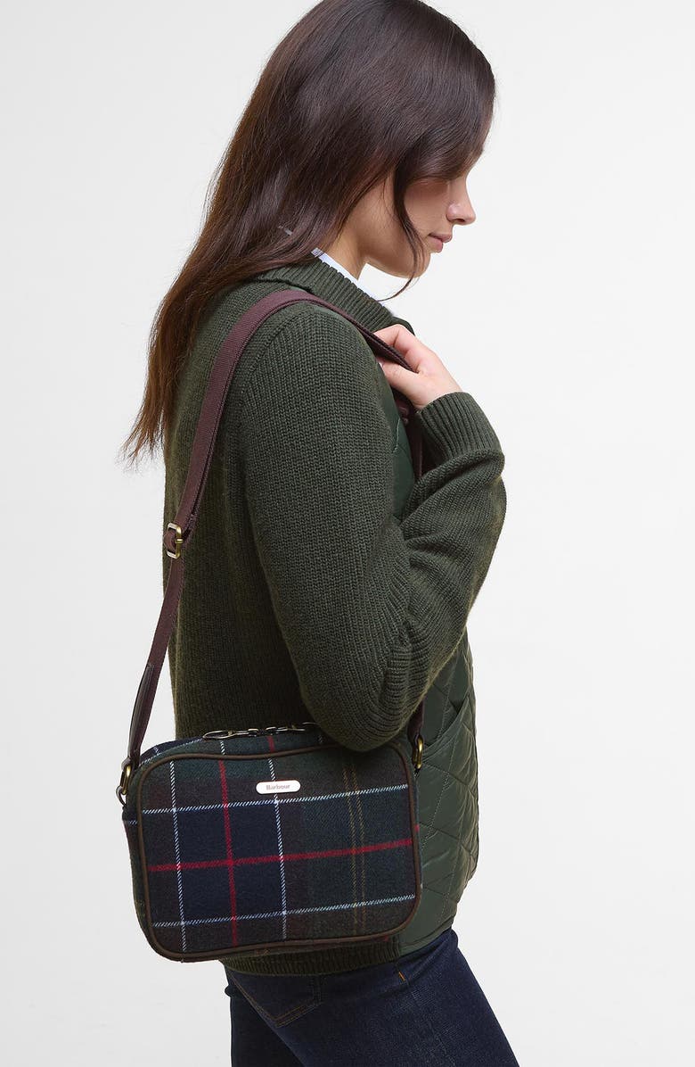 Barbour Culross Tartan Plaid Wool Blend Crossbody Bag, Alternate, color,