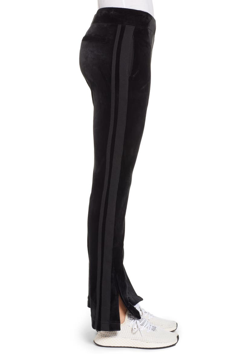 Side Stripe Track Pants, Alternate, color, BLACK