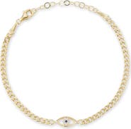 GLAZE JEWELRY Cubic Zirconia Evil Eye Bracelet