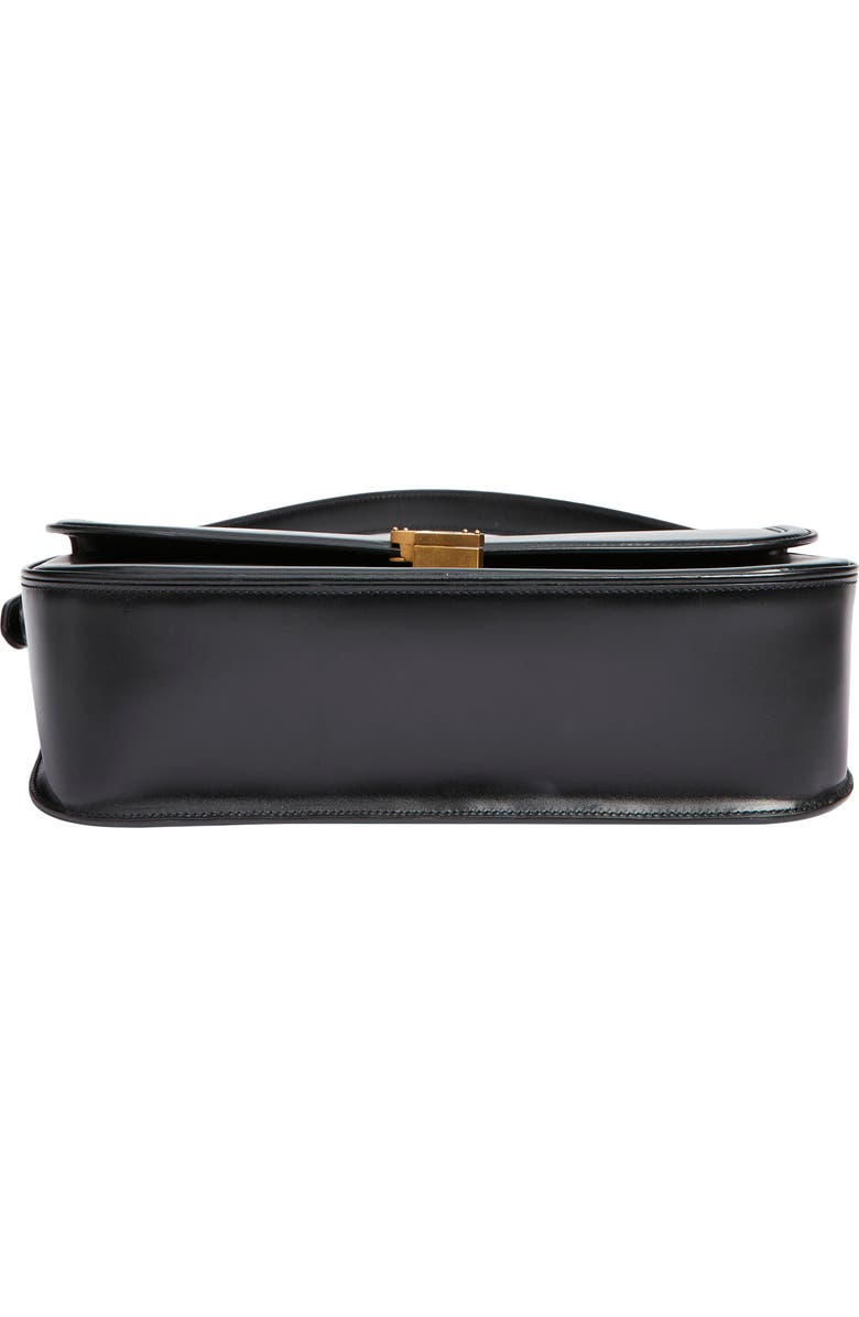 Saint Laurent Large Solferino Leather Shoulder Bag, Alternate, color, Noir