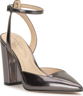 Jessica Simpson Nazela Pointed Toe Ankle Strap Pump (Women