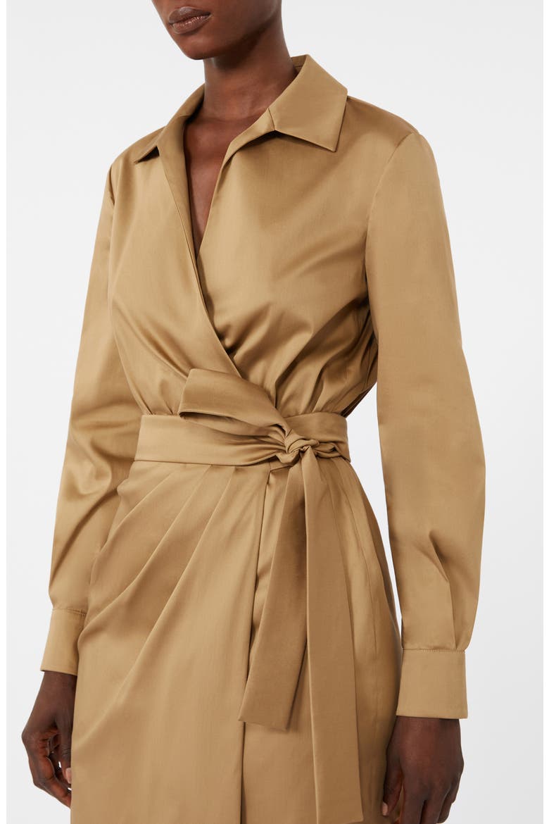 Ottelia Long Sleeve Maxi Shirtdress, Alternate, color, DESERT