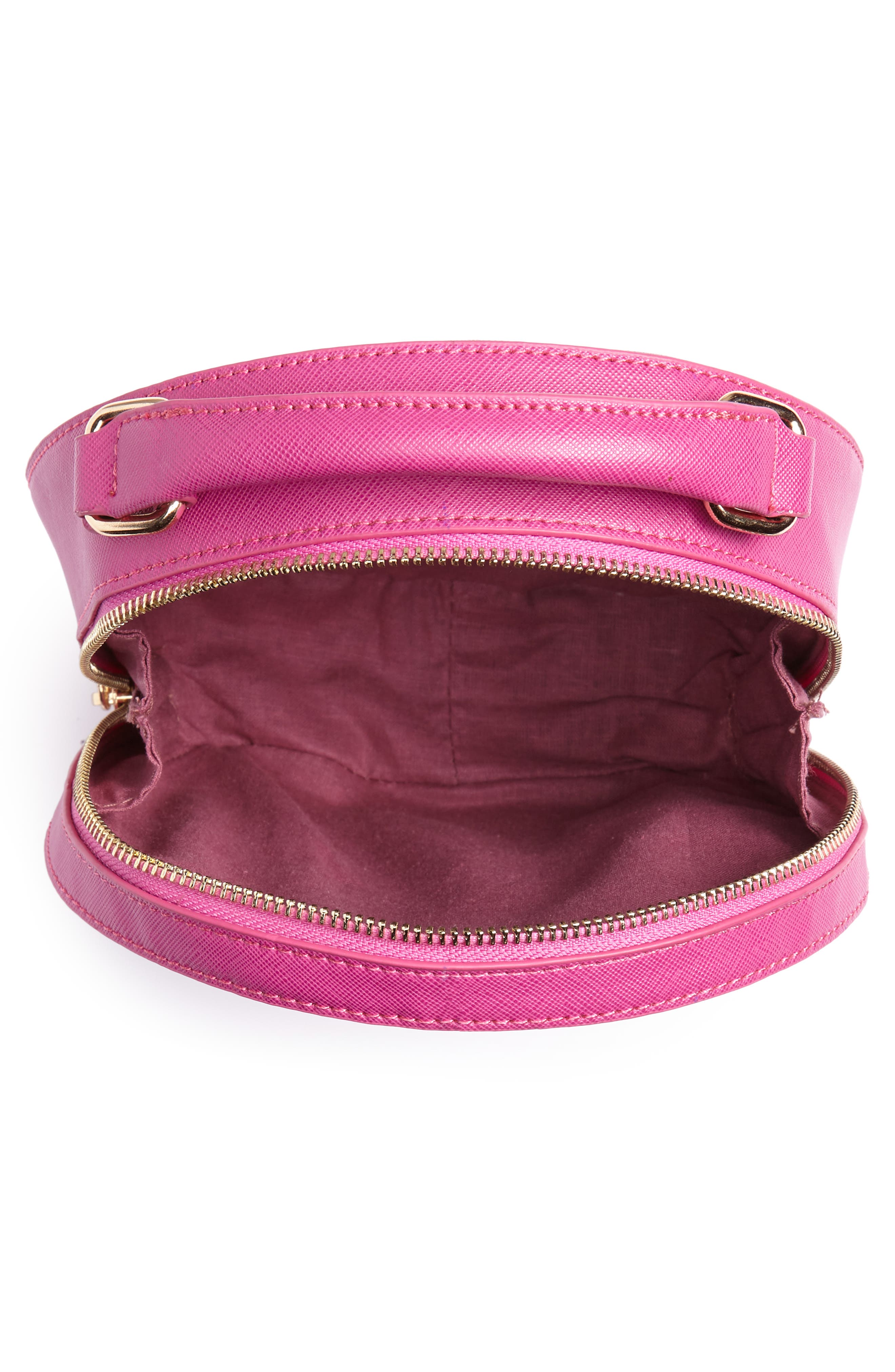 Deux Lux Annabelle Faux Leather Circle Crossbody Bag, Alternate, color, 