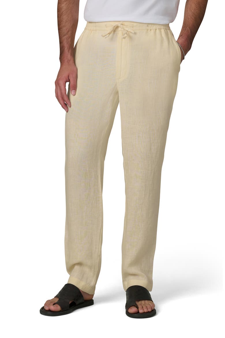 Linen Drawstring Pants, Main, color, SUMMER SAND