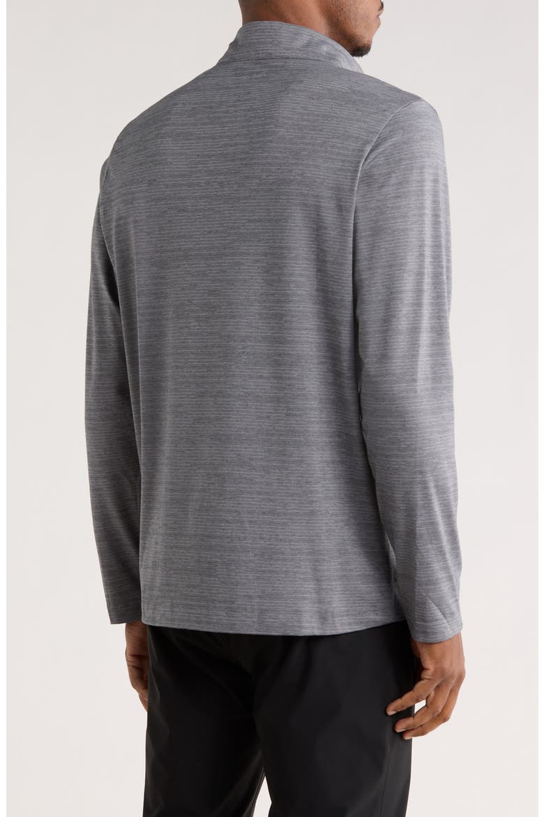 The Heater Quarter Zip Pullover, Alternate, color, SLEET/ QUIET SHADE