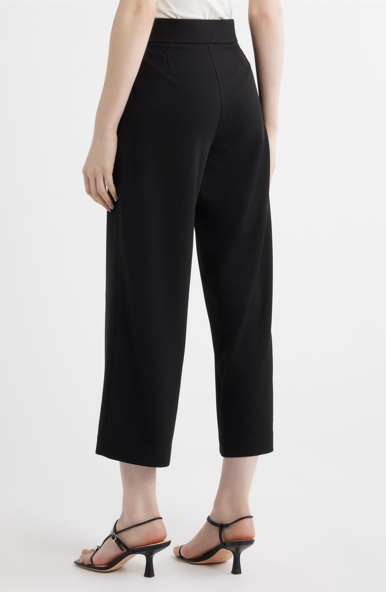 AK ANNE KLEIN Tie Front Pull-On Wide Leg Crop Pants, Alternate, color, 
