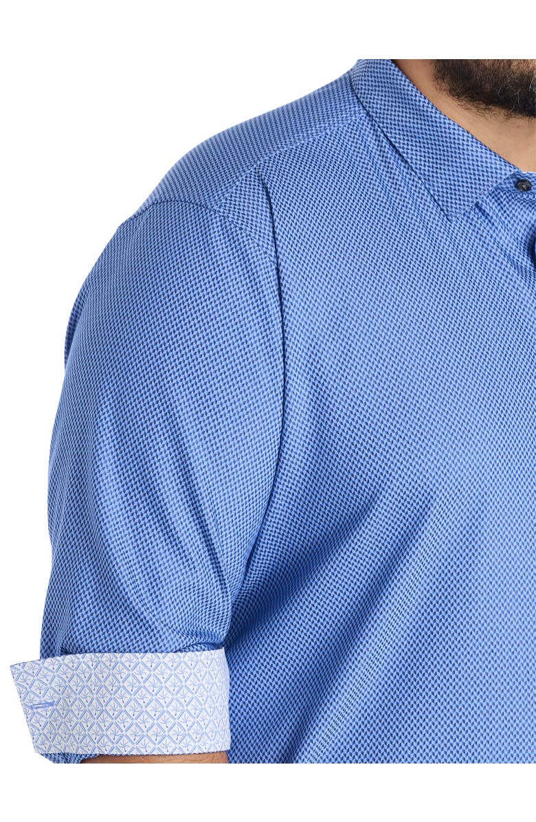 Tommy Bahama Big & Tall Sarasota Stretch Ventura Coast Sport Shirt, Alternate, color, Medium Blueberry