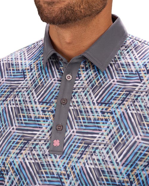 Black Clover Lucky Lines Polo In Blue