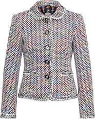 Maison Common Tweed Jacket With Patch Pockets