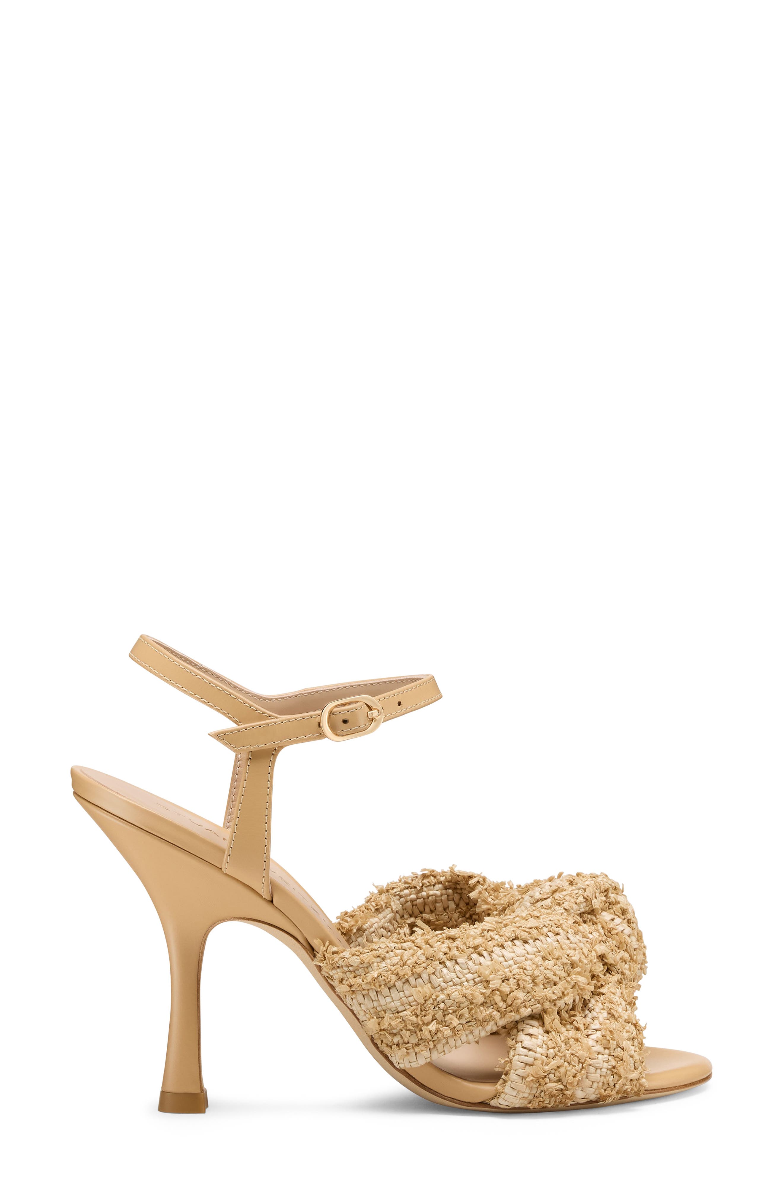 Stuart Weitzman Soplaya Sandal 100, Alternate, color, Natural/ Natural Castell