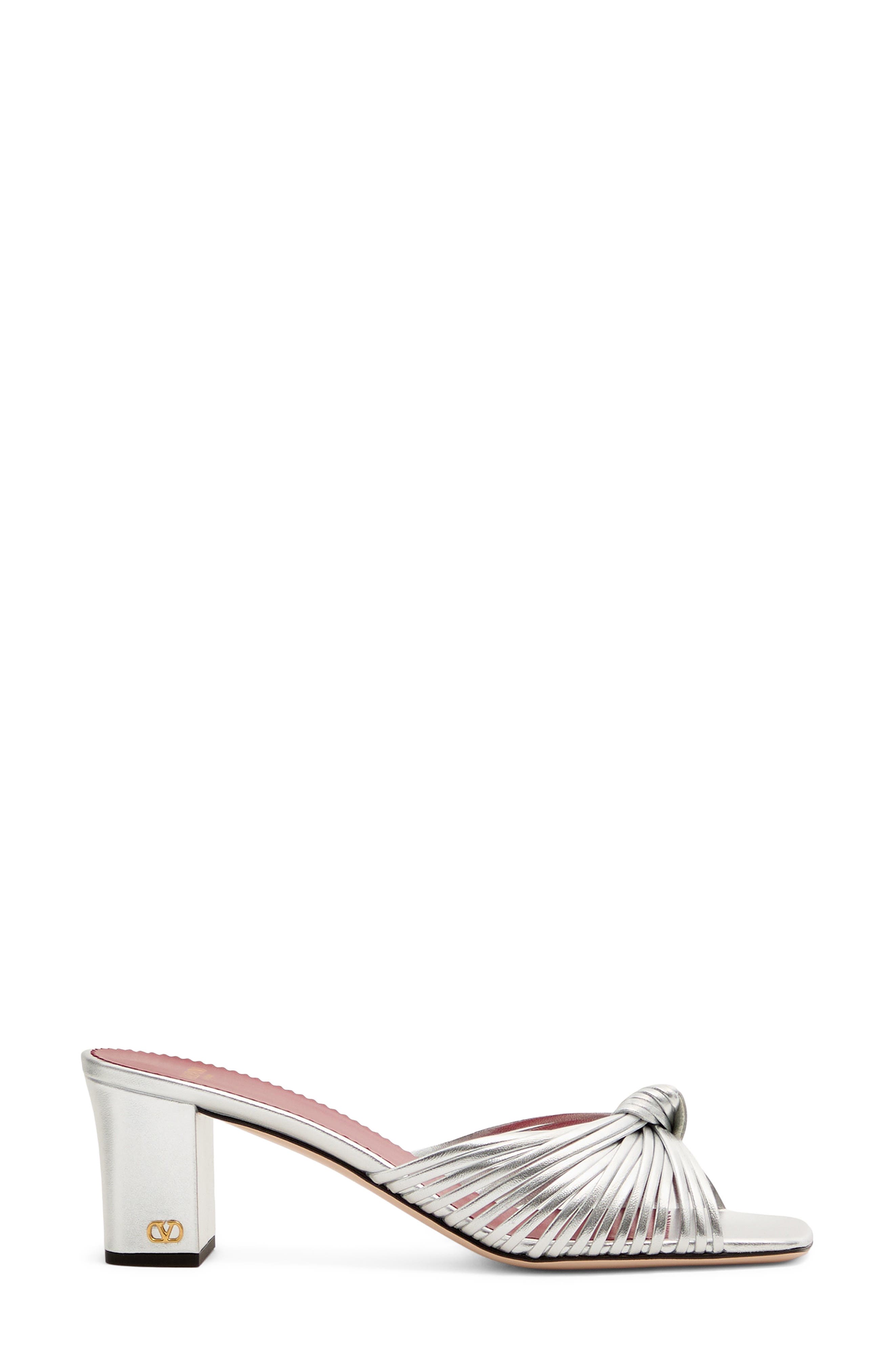 Valentino Garavani Annet Sandal, Alternate, color, Silver