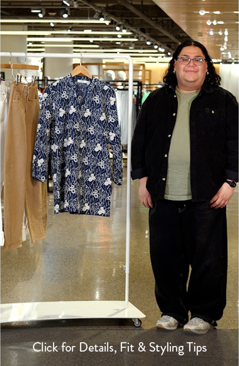 Giaria Floral Embroidered Cotton Tunic, sales video thumbnail