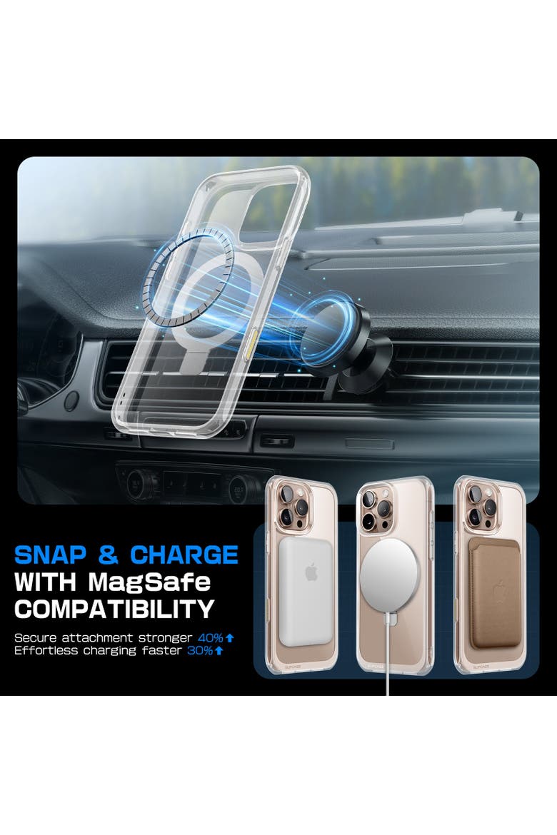 iPhone 16 Pro Max 6.9 inch Unicorn Beetle MAG Stand Slim Clear MagSafe Camera Control Button Case, Alternate, color, Clear
