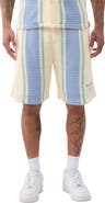 True Religion Stripe Knit Shorts