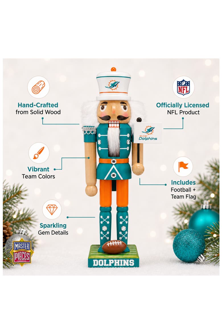 Miami Dolphins Collectible Nutcracker, Alternate, color, Multicolor