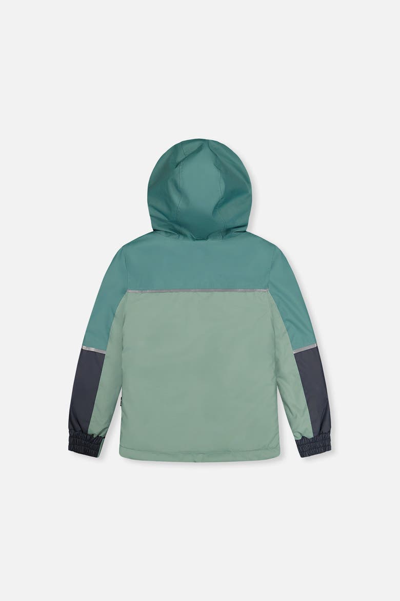 Colorblock Lightweight Jacket & Foot Strap Pants Two Piece Snowsuit, Alternate, color, Sage Green