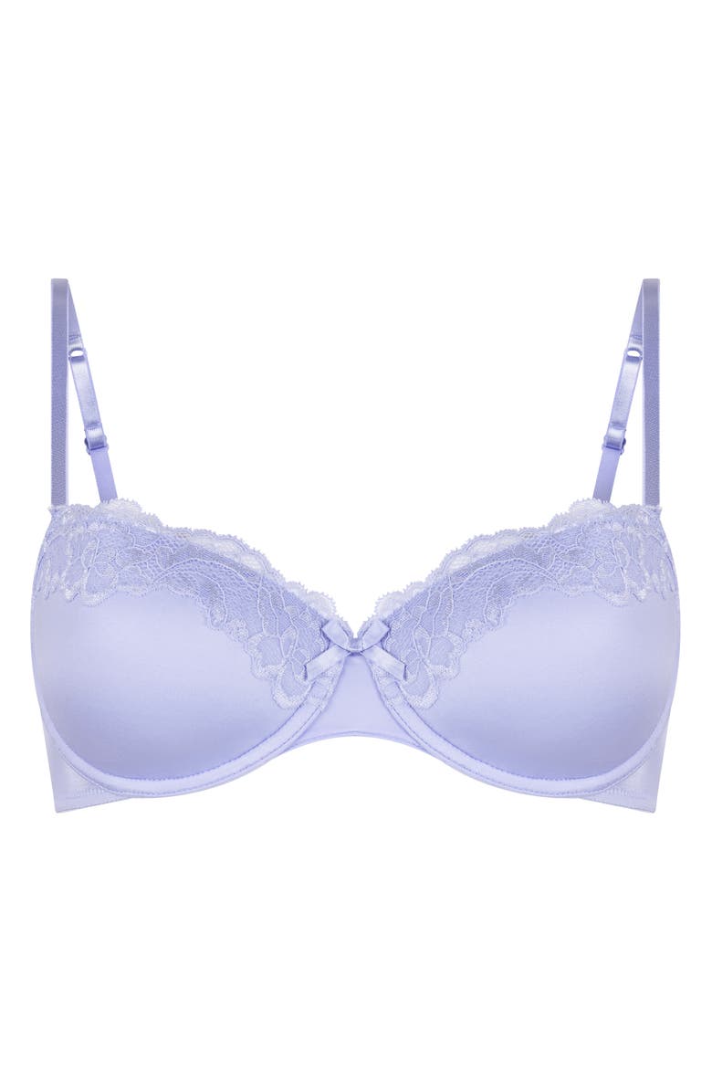 Hunkemöller Lace & Shine Underwire Bra, Alternate, color, Baby Lavender