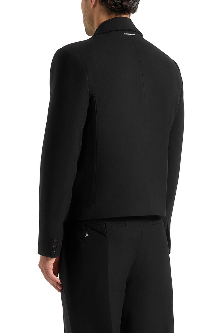 Silas Tailored Cropped Blazer, Alternate, color, Black