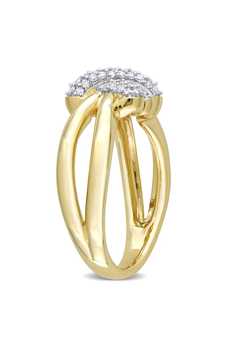 Julianna B. Diamond Love Knot Split-Shank Ring 14k, Alternate, color, Diamond/Gold