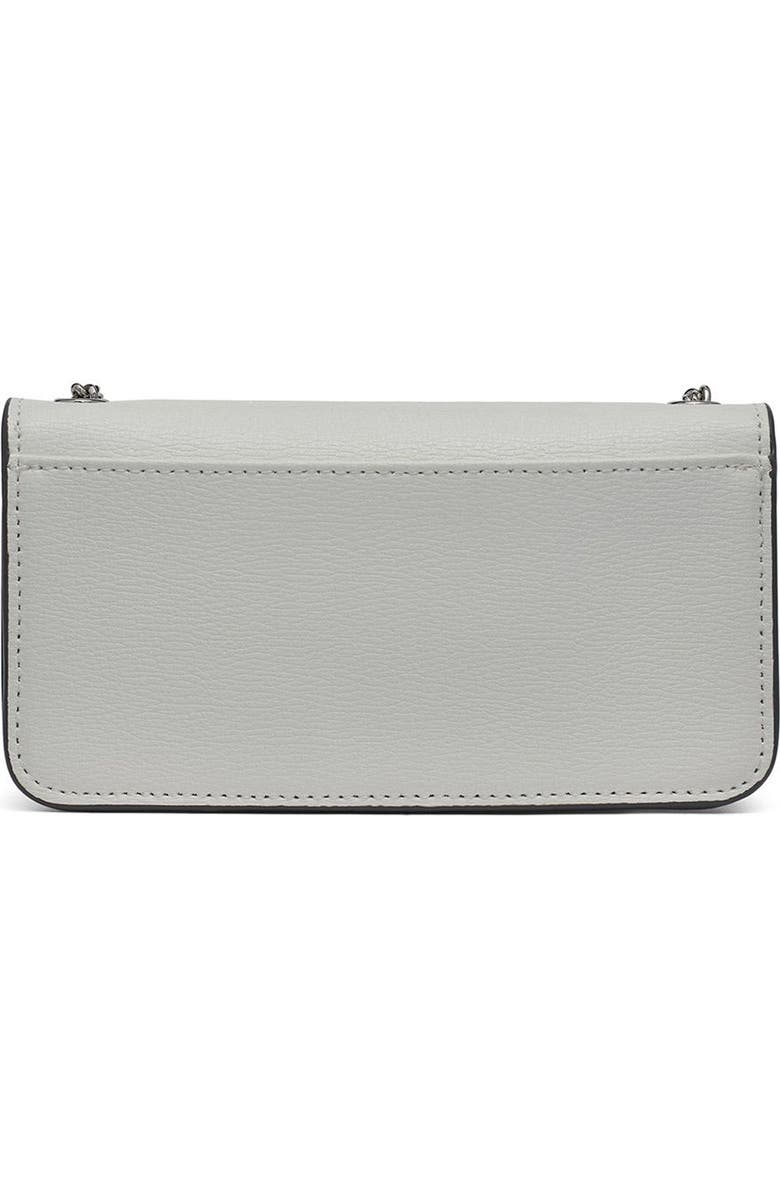 KARL LAGERFELD PARIS Kosette Shoulder, Alternate, color, Winter White/Silver