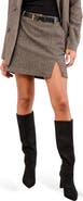 Lipsy Houndstooth Check Miniskirt