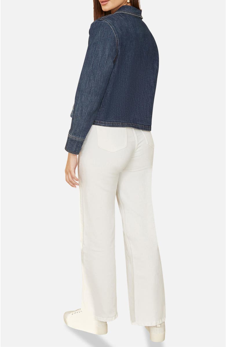 Yumi Denim Jacket With Patch Pockets, Alternate, color, Blue