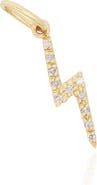 The Lovery Fine Jewelry Mini Diamond Lightning Bolt Charm
