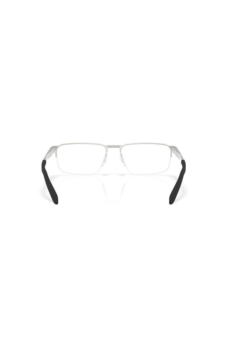 57mm Rectangle optical glasses, Alternate, color, Silver