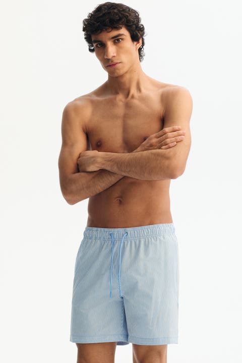 Seersucker Swim Shorts