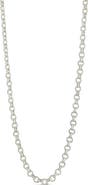 Sterling Forever Parker Textured Chain Necklace