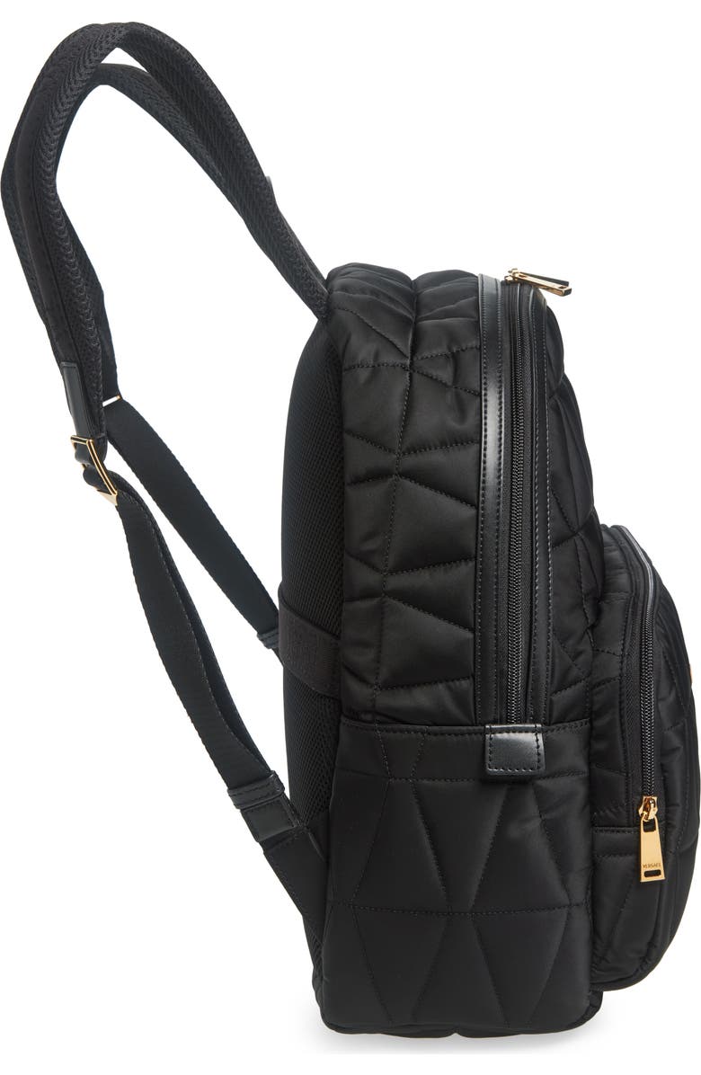 Versace Quilted Nylon Backpack, Alternate, color,