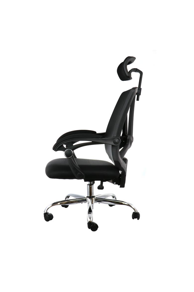 Full Back Adjustable Office Chair with Headrest, Alternate, color, Black