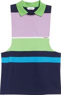 Versace Stripe Cotton Jersey Tank