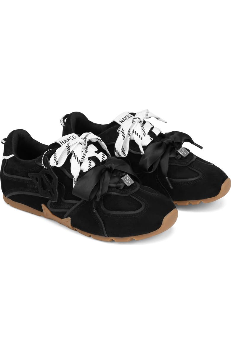 Naked Wolfe Adored Suede Sneaker, Main, color, Black