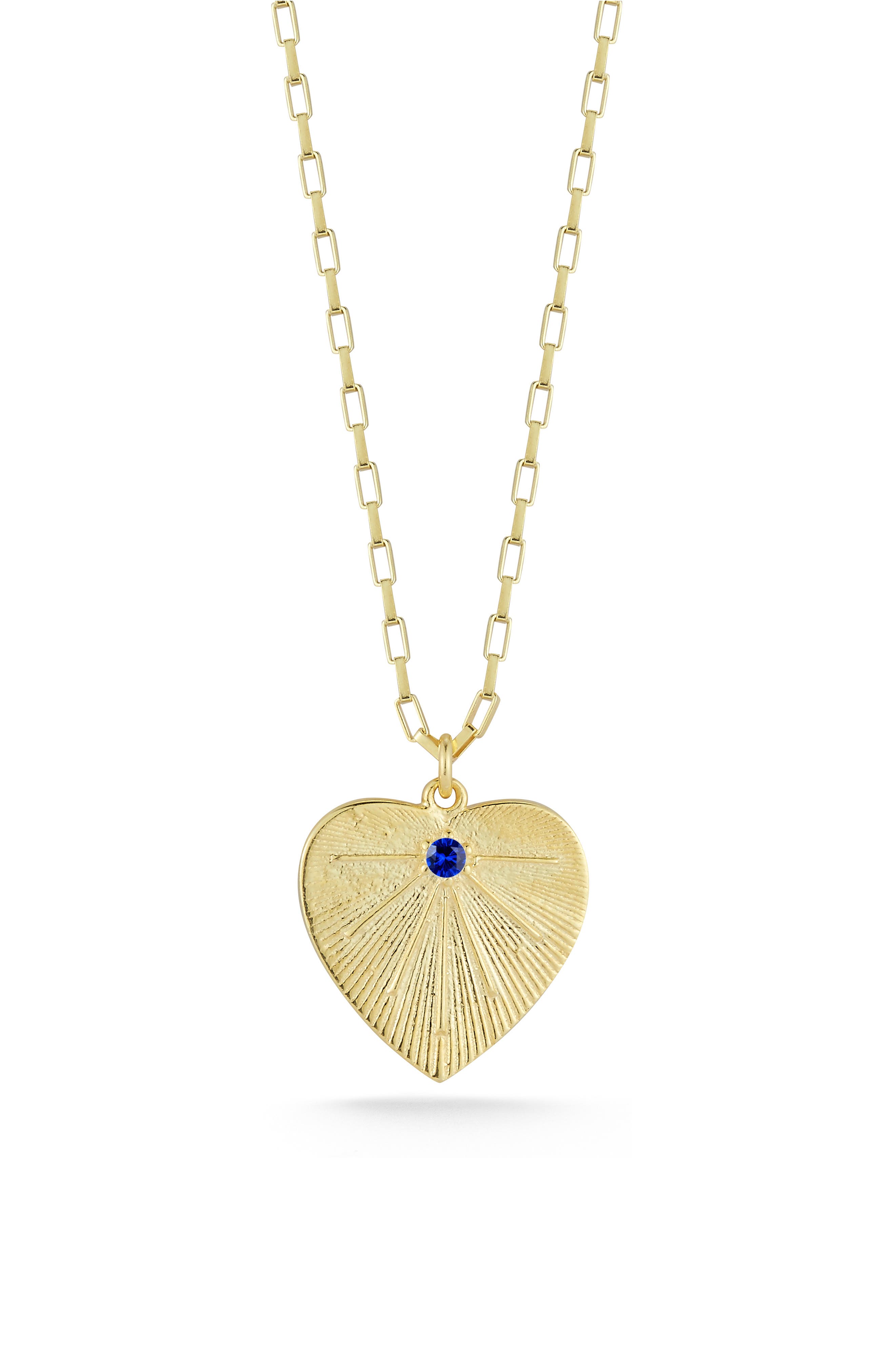 SPHERA MILANO 14K Gold Plated Sterling Silver & CZ Heart Pendant Necklace