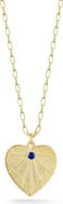 SPHERA MILANO 14K Gold Plated Sterling Silver & CZ Heart Pendant Necklace