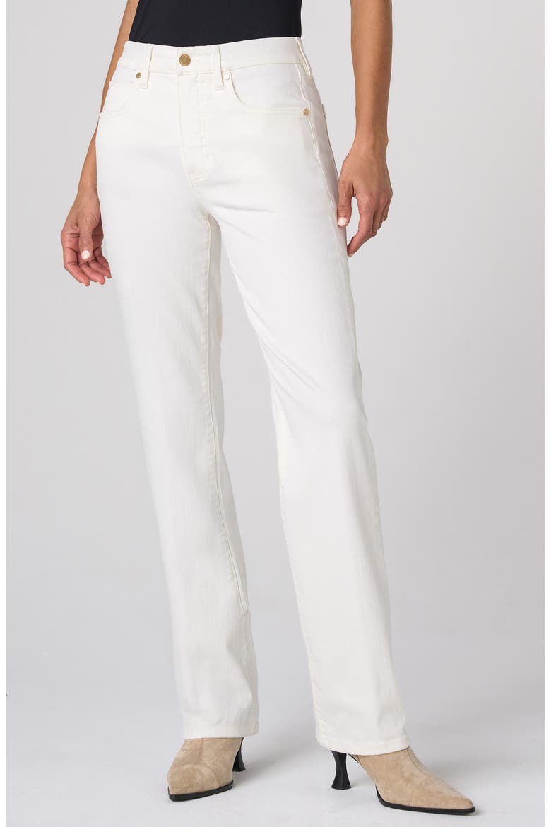 Kennedy High Waist Straight Leg Jeans, Main, color, PORCELAIN