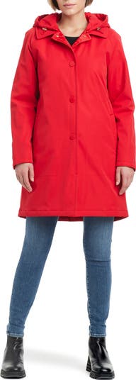 Kate Spade New York water resistant raincoat with removable hood Nordstrom