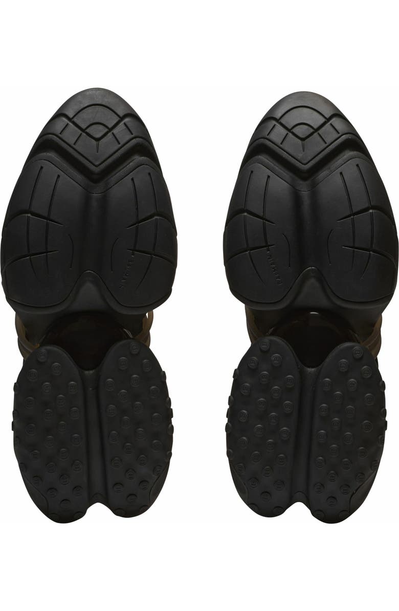 Balmain Unicorn Low Trainers In Neoprene And Calfskin, Alternate, color,