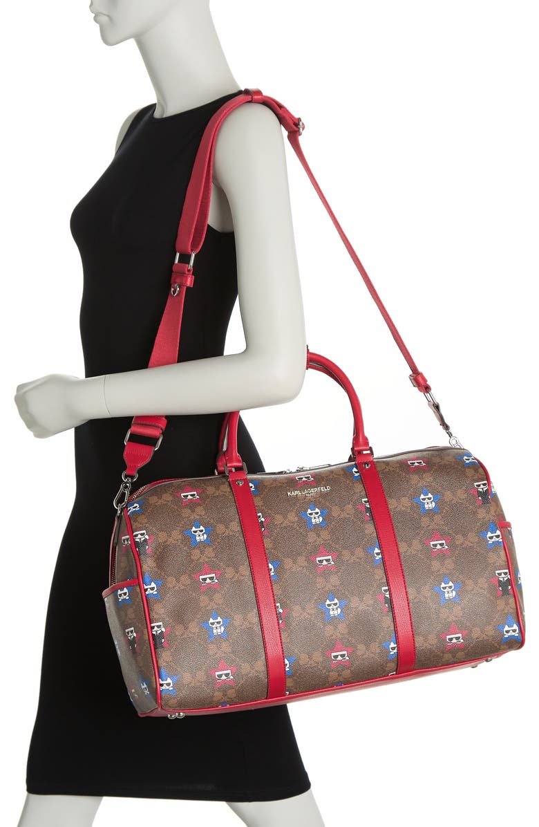 KARL LAGERFELD PARIS Valette Duffle Bag, Alternate, color,