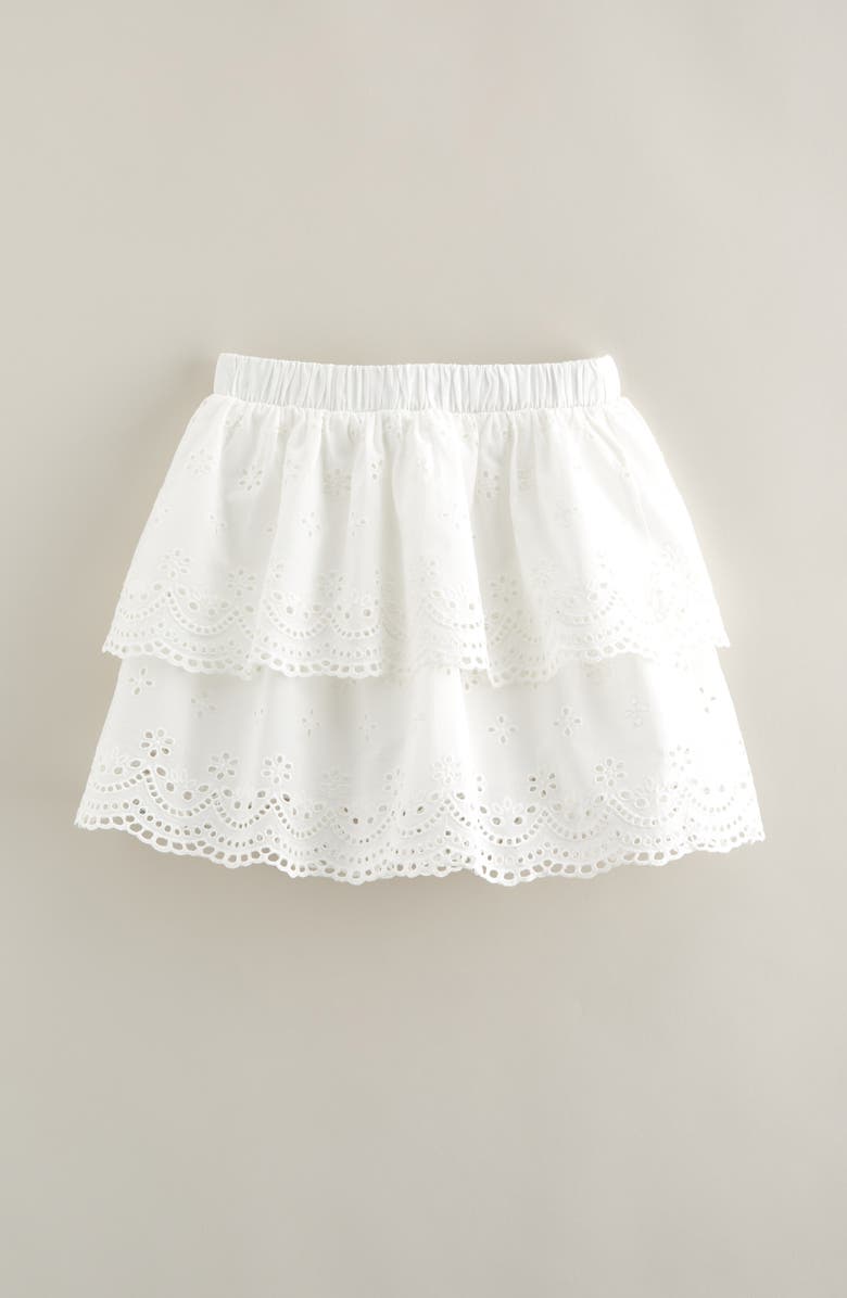 Nordstrom Kids' Eyelet Tiered Skort, Alternate, color, 