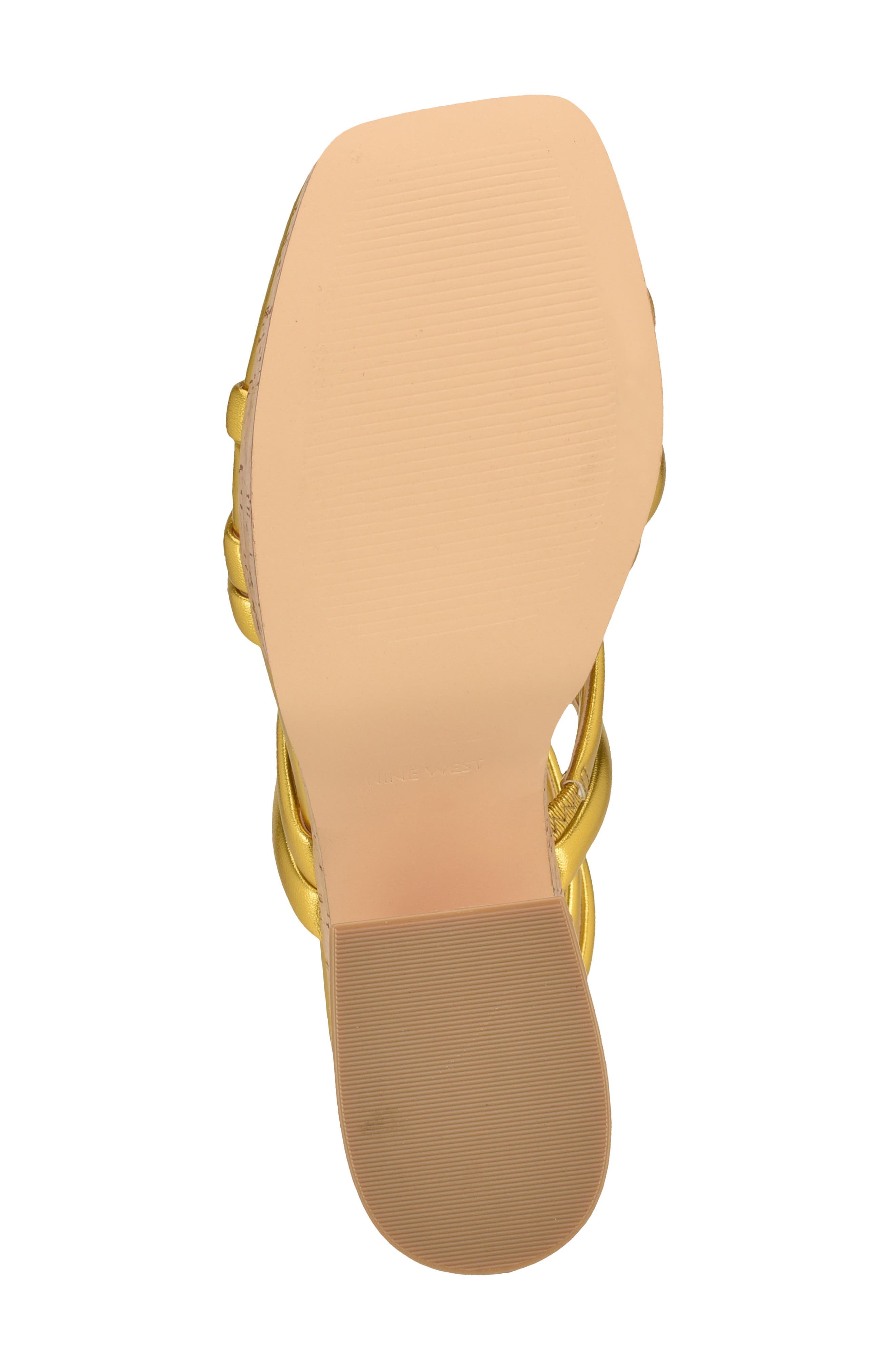 Corke Ankle Strap Platform Sandal, Alternate, color, YELLOW