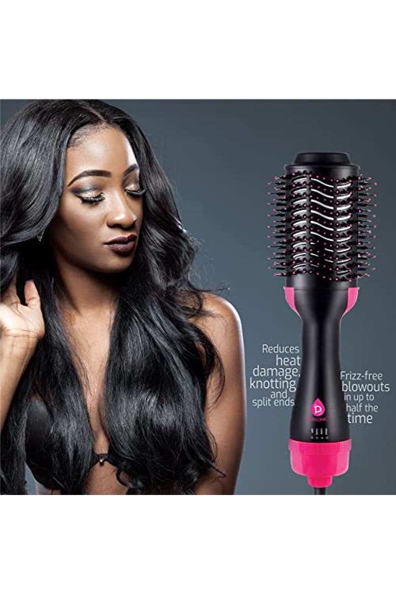 TCA1900 One Step Hair Dryer and Volumizer Brush, Alternate, color, Black