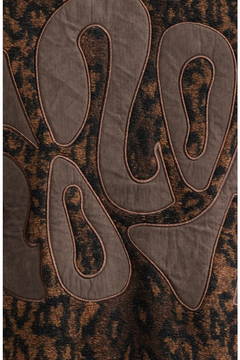 Cheetah High Pile Fleece Jacket, Alternate, color, BROWN