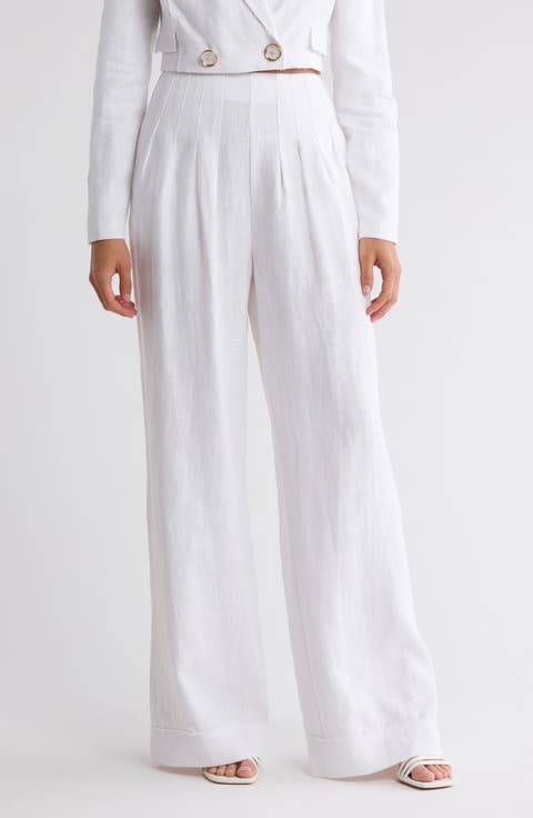 Dalia Pleated Wide Leg Pants