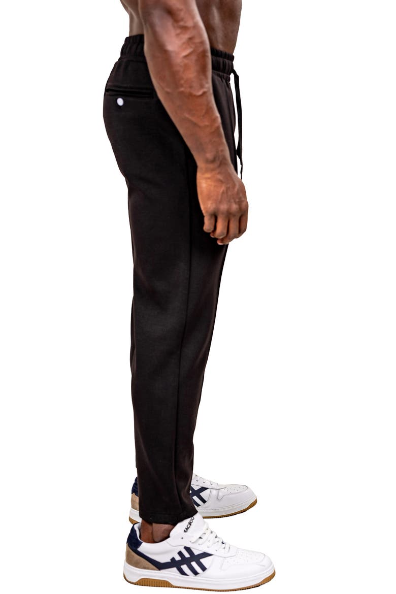 Marthyr Stitched Crease Joggers, Alternate, color, BLACK